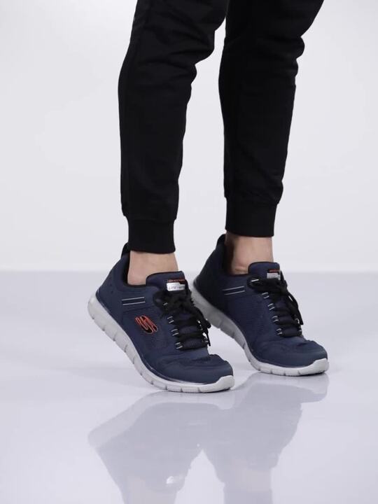 Buy Skechers Men Navy Blue Solid TRACK KNOCKHILL Sneakers
