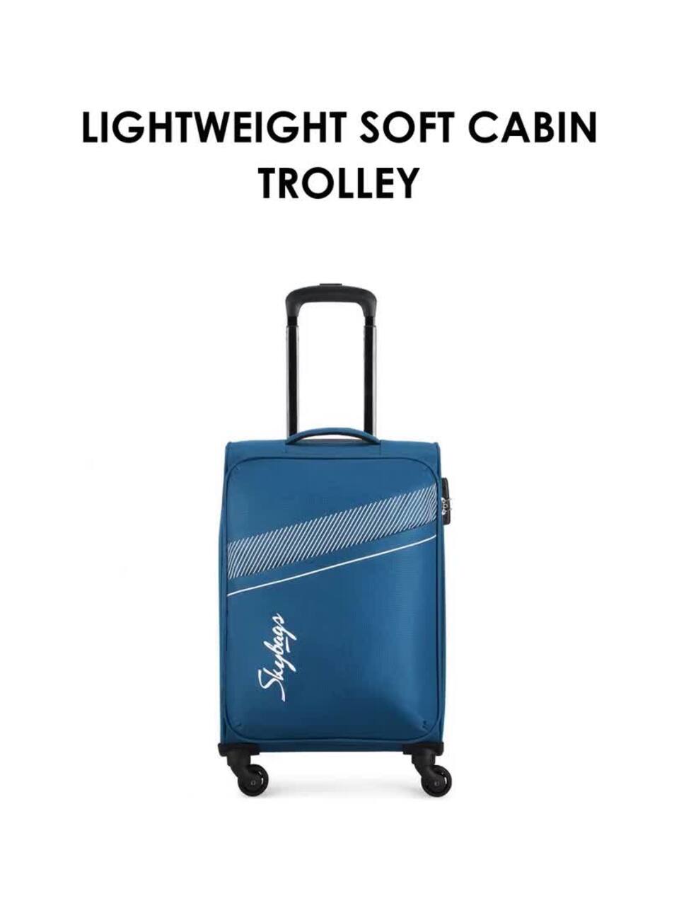 Buy Skybags Trick 4W Soft Cabin Trolley Suitcase - Trolley Bag for