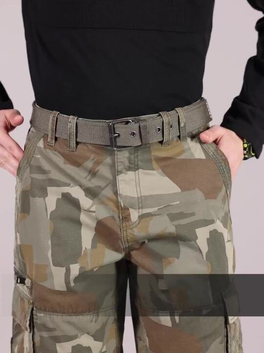 Buy NEXT Men Camouflage Printed Cargo Shorts Shorts for Men
