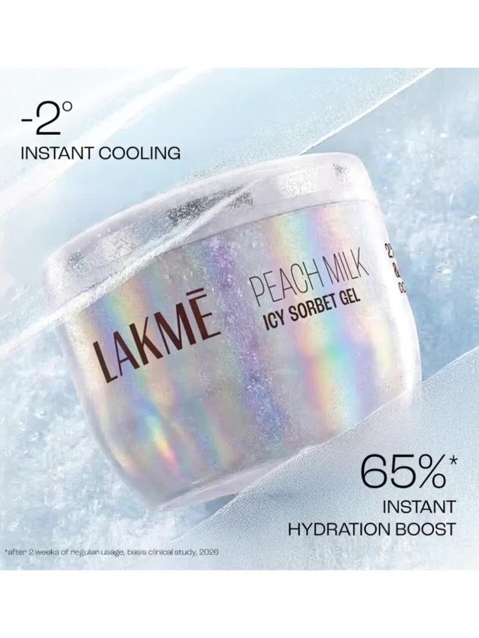 Buy Lakme Peach Milk Icy Sorbet Gel Instant Cooling Moisturizer