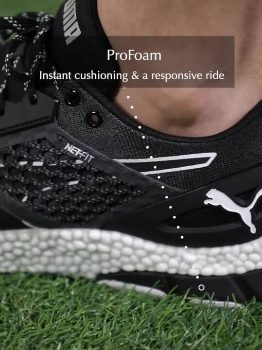 Buy Puma Men Black HYBRID NETFIT Astro Running Shoes Sports - Main Image