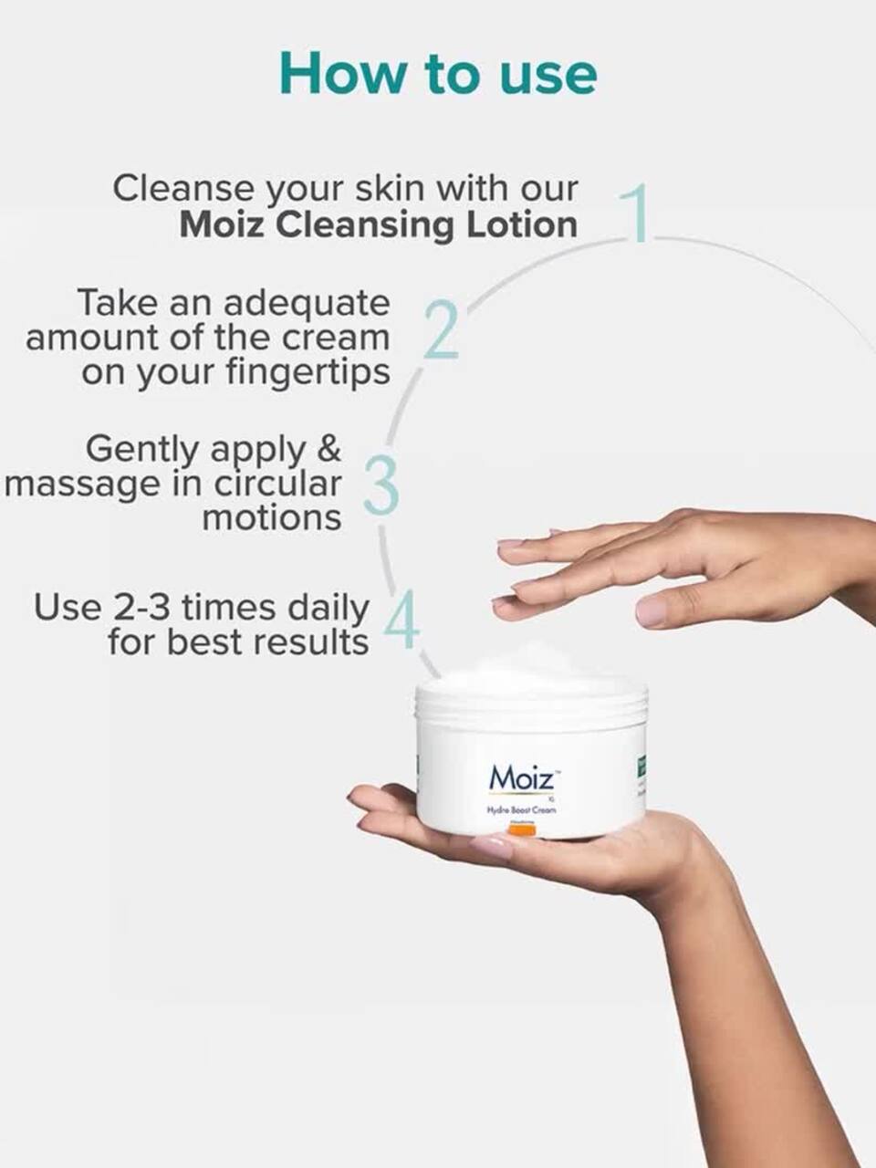Buy MOIZ XL Hydro Boost Cream - Hydration - Hyaluronic Acid For