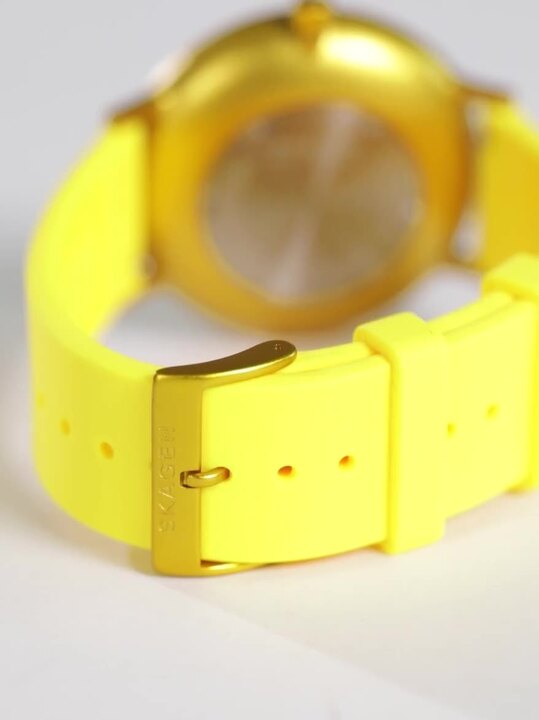 【新品】SKAGEN SIGNATUR イエローゴールド ユニセックスウォッチ 新品】SKAGEN SIGNATUR イエローゴールド ユニセックスウォッチ