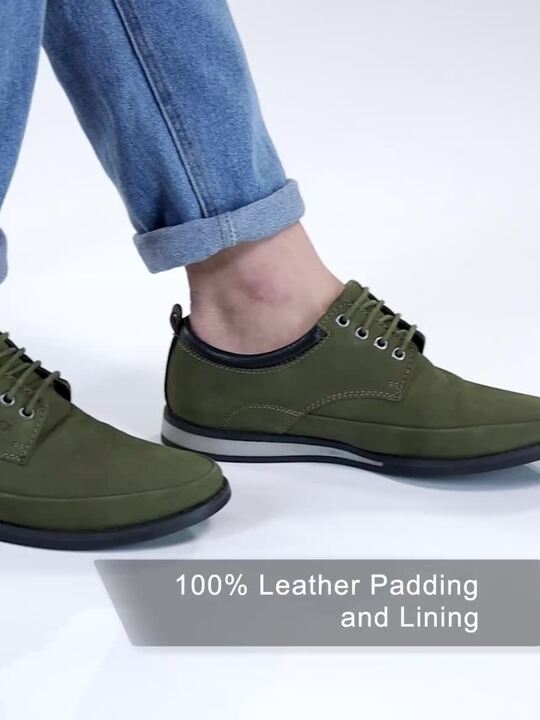 Buy Red Chief Men Olive/Green Leather Formal Derby Shoes - Casual Shoes for  Men 2243657 | Myntra
