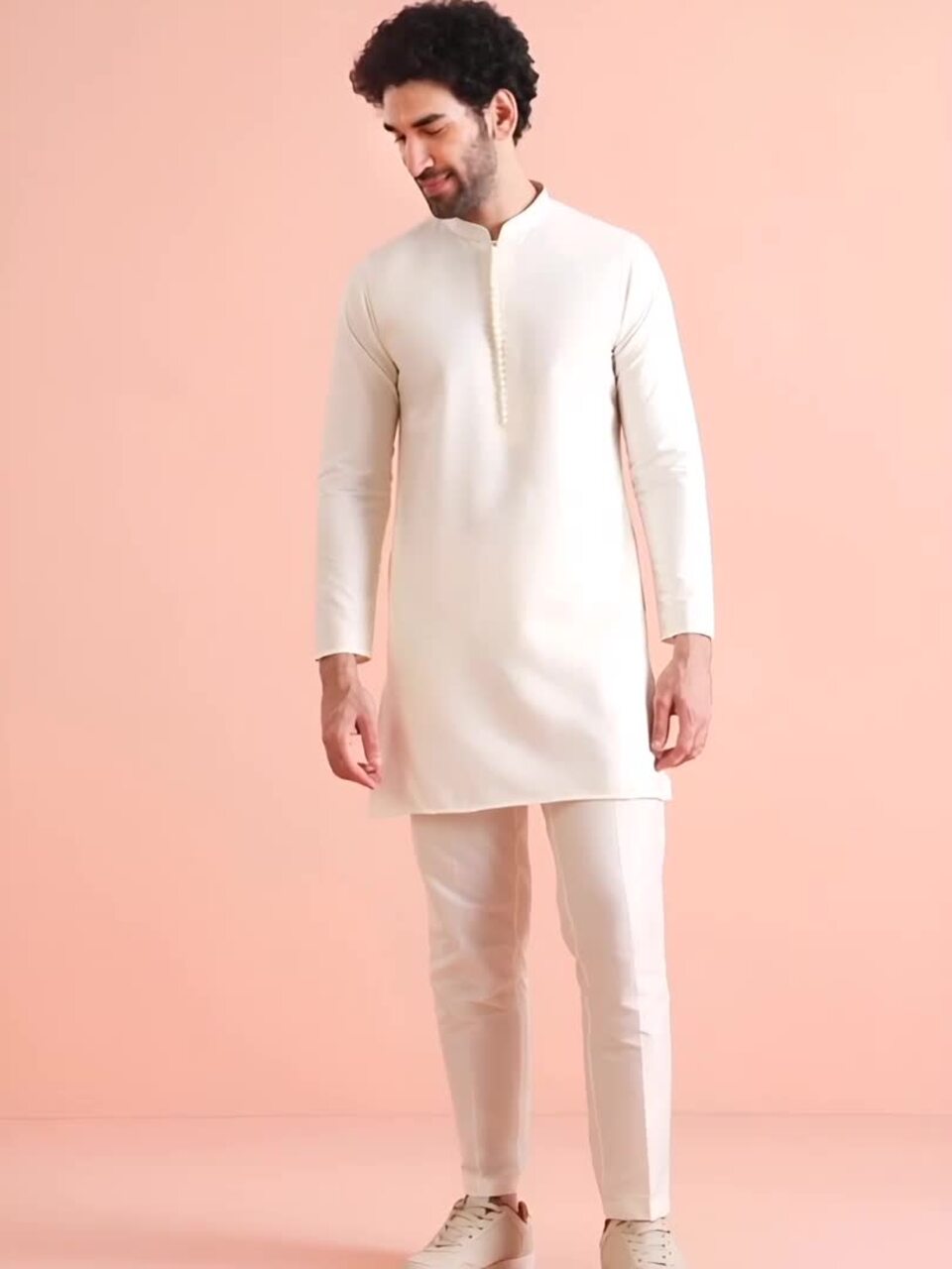 KISAH Zijdemix Kurta jas broekset voor heren | Nehru jas