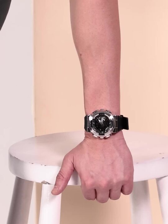 Buy CASIO Men G-Shock G-Steel GM-110-1ADR Silver Ana-Digi Dial