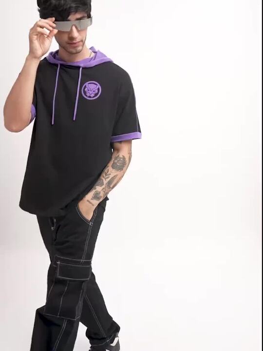 Buy The Souled Store Black Panther Printed Pure Cotton