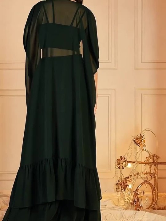 green net dress for women Emerald Green Net Embellished Gown Design by Jigar Mali at Pernia's Pop Up  Shop 2026