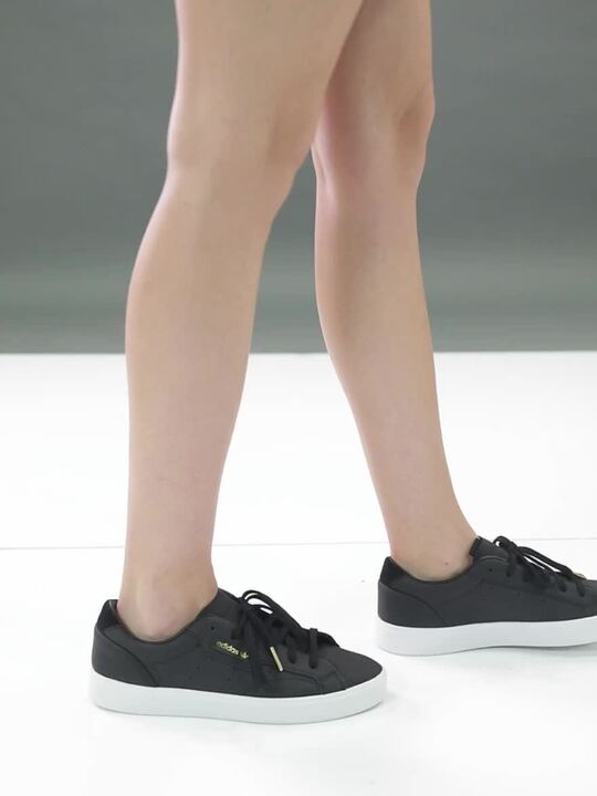 Buy ADIDAS Originals Women Black Sleek Leather Sneakers - Casual Shoes for  Women 8616549 | Myntra