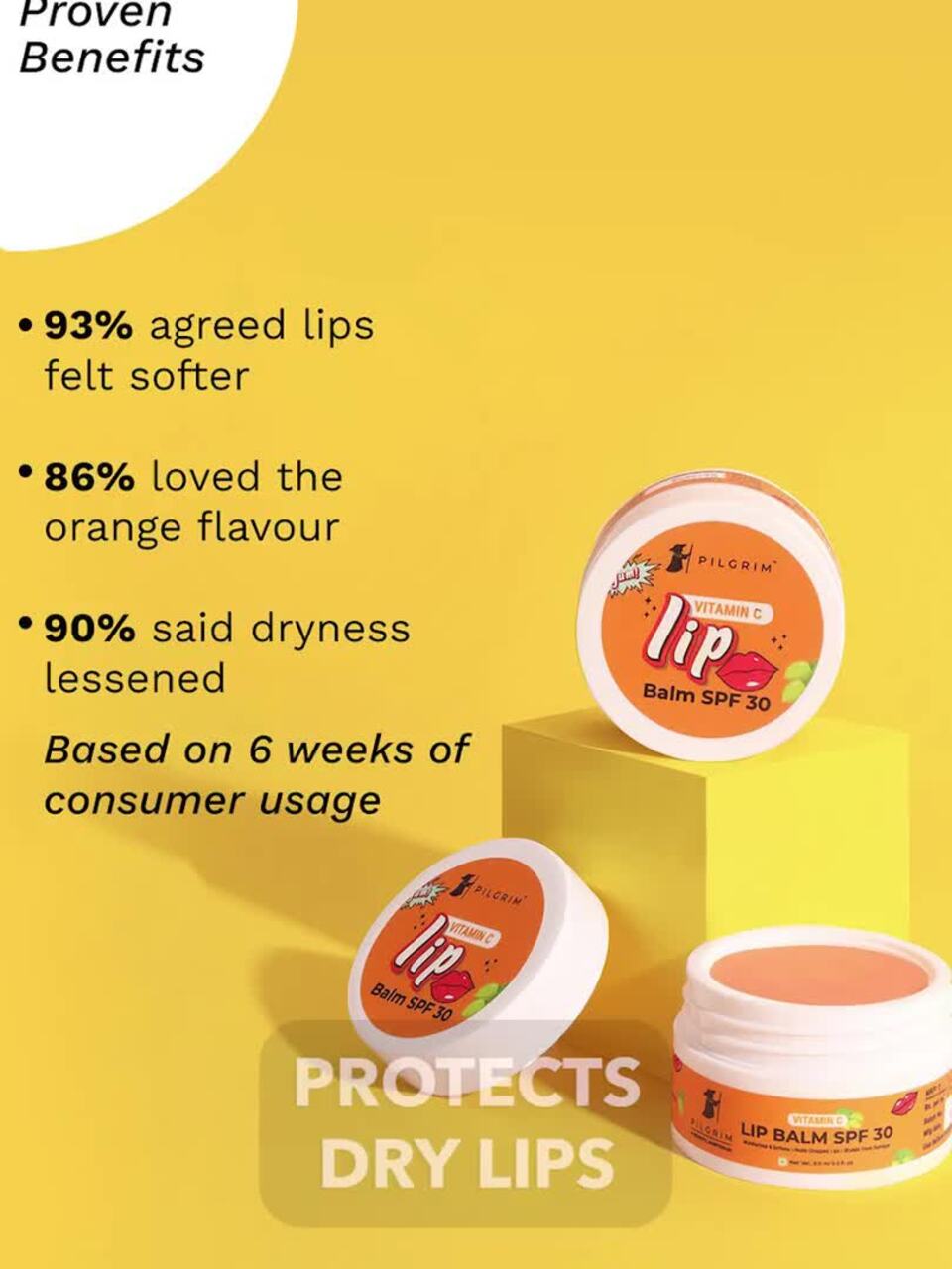 Buy Pilgrim Vitamin C SPF 30 Lip Balm with Kakadu Plum & Lime Pearl - 9 ml  - Lip Balm for Unisex 23748614 | Myntra