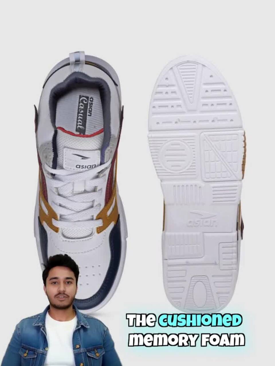 Buy ASIAN Men Colourblocked Sneakers - Casual Shoes for Men