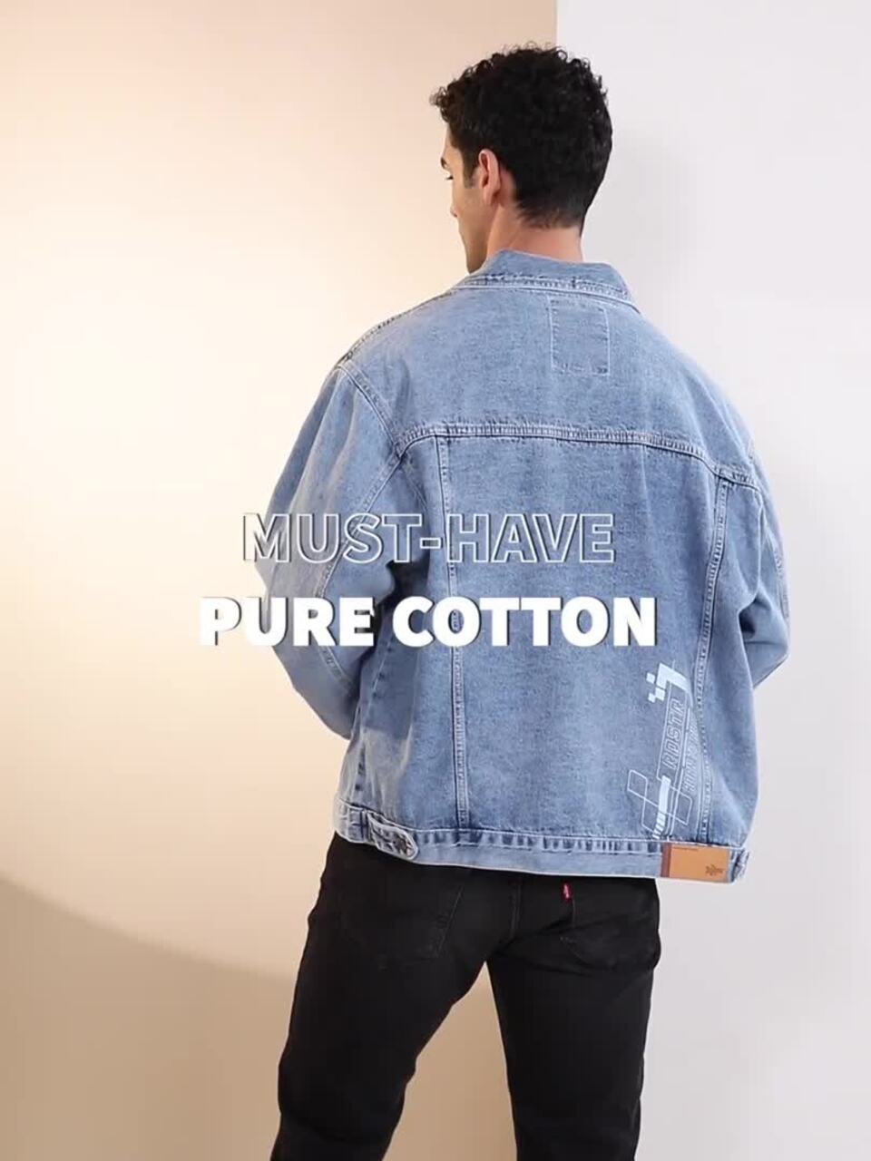Buy The Roadster Life Co. Pure Cotton Denim Jacket - Jackets for
