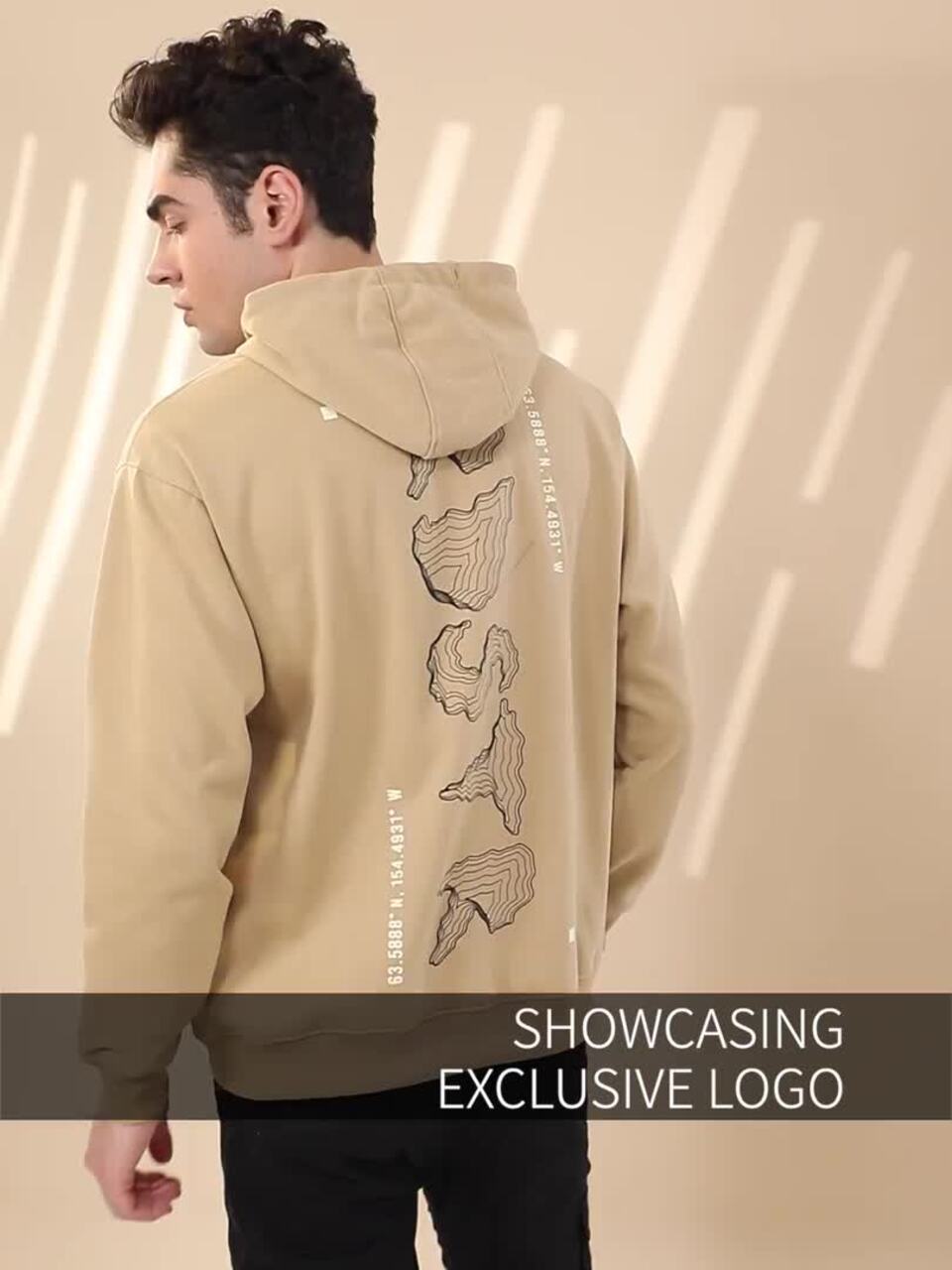 Buy The Roadster Life Co. Brand Logo Printed Hooded Relaxed Fit