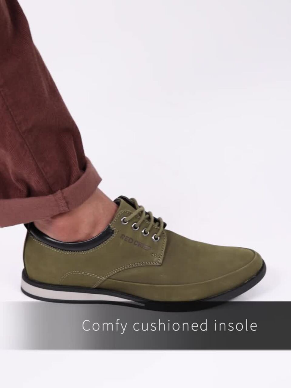 Buy Red Chief Men Olive/Green Leather Formal Derby Shoes - Casual Shoes for  Men 8457577 | Myntra