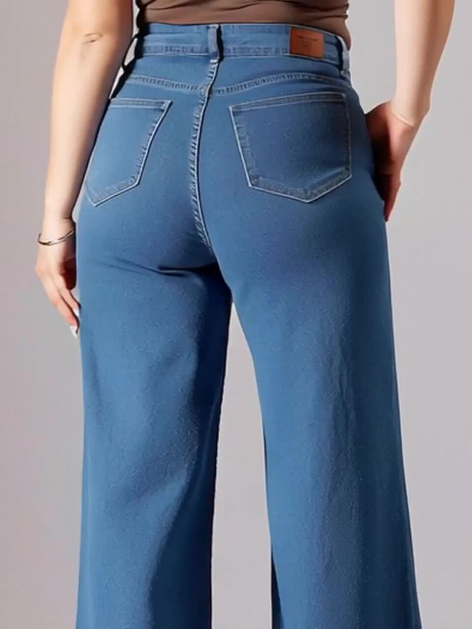 Buy Miss Chase A+ Women's Wide Leg High Rise Clean Look Regular