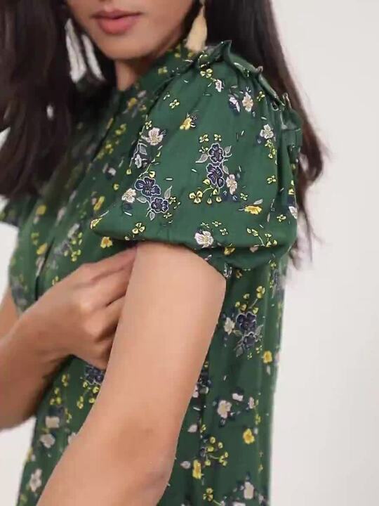 green emerald velvet dress White Printed Midaxi Dress