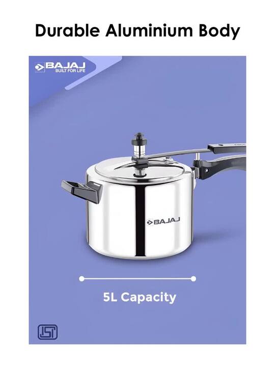 Inner Lid Pressure Bajaj Kukar Liter Price Buy Bajaj Silver Toned
