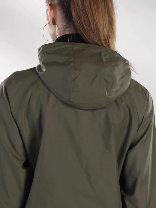 Buy Roadster Women Olive Green Windcheater Hooded Bomber Jacket