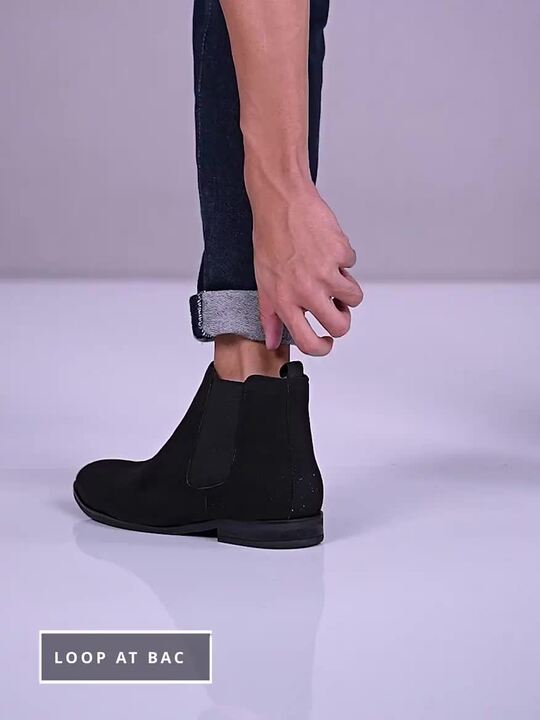Buy Hirels Men Round Toe Suede Chelsea Boots Boots for Men