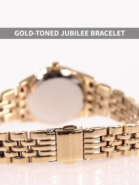 Buy Michael Kors Lexington Embellished Dial Stainless Steel