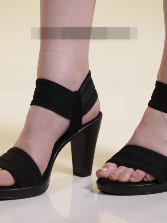 Open Toe Amazon Ankle Strap Heels DEAS Open Toe Block Heels