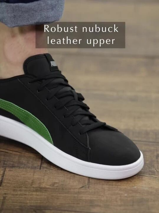 Buy Puma Unisex Black Green Smash v2 Buck Sneakers Casual