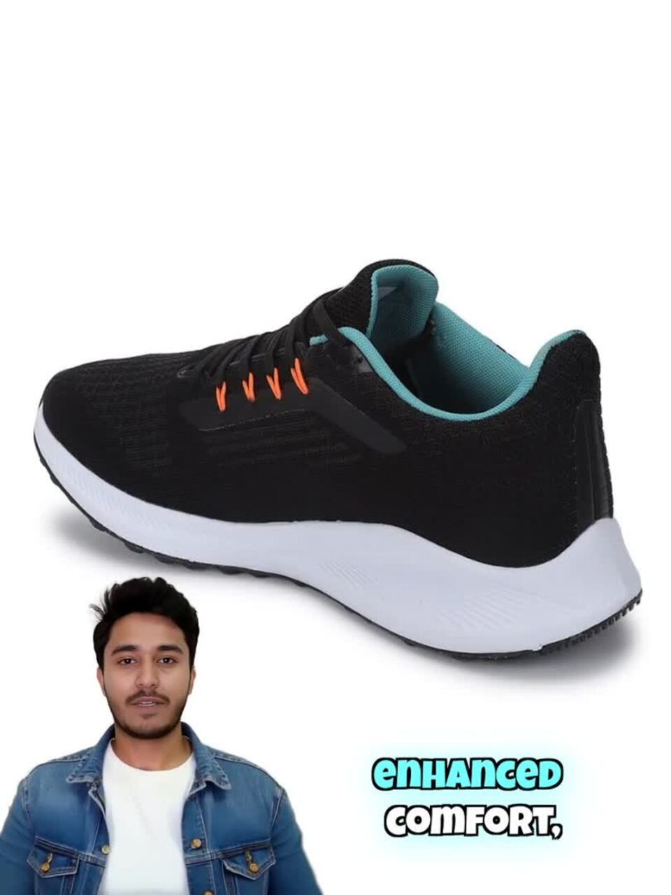 Buy HRX by Hrithik Roshan Men Black & Teal Green Zoom Mesh Running