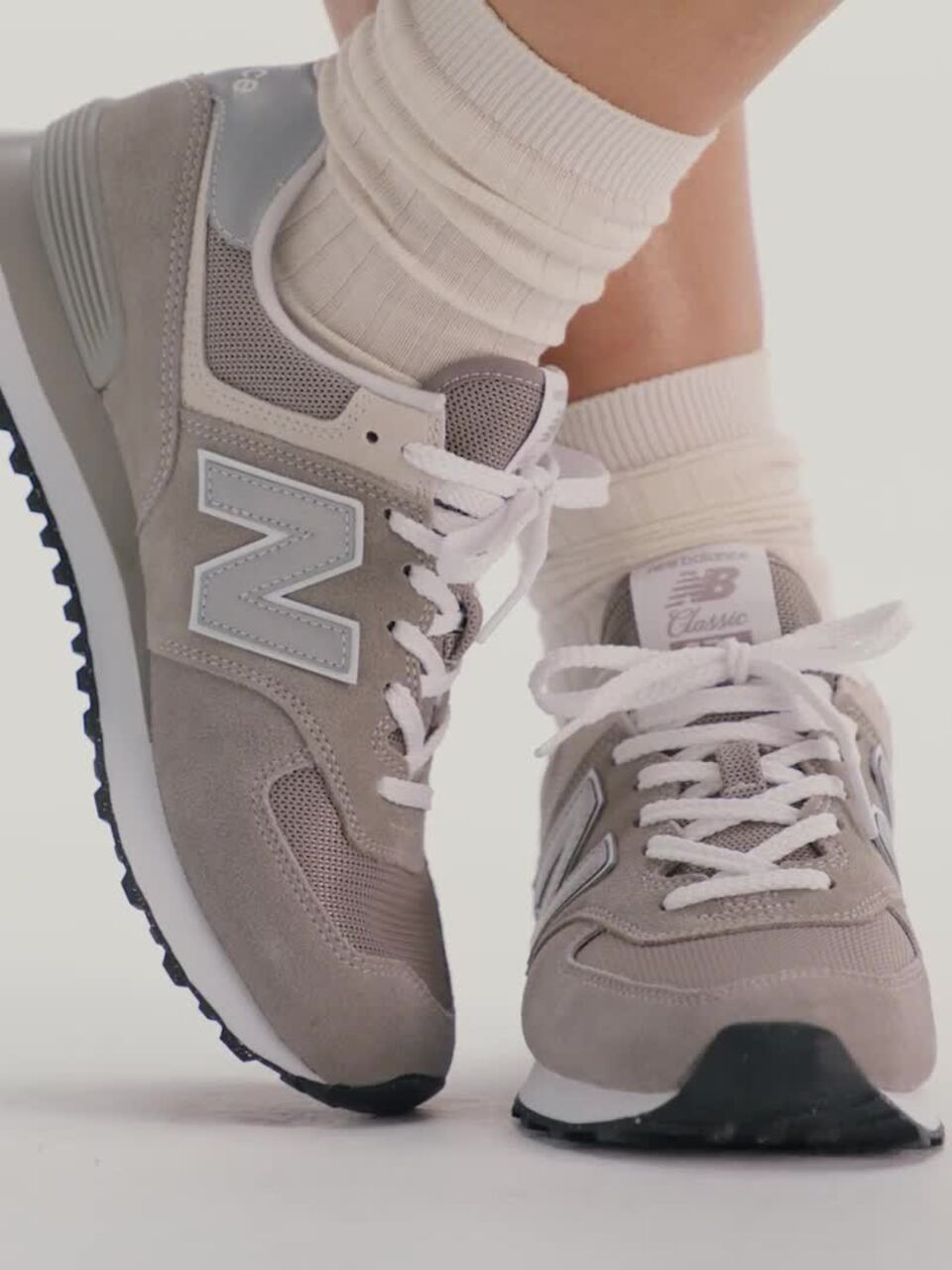 574 Classic Mens New Balance 574 Leather Casual Shoes Buy New