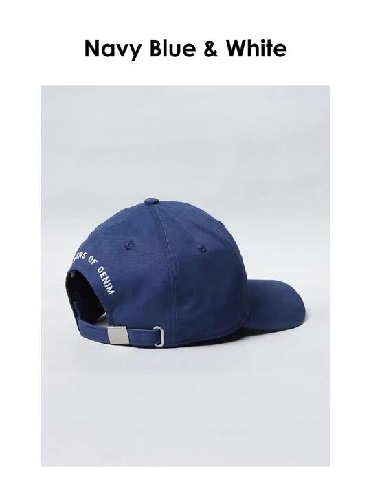 Buy Jack & Jones Men Navy Blue & White Embroidered Baseball Cap
