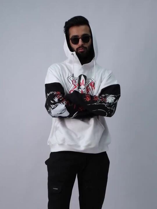Buy COMICSENSE Bleach Anime Bankai Printed Hooded Sweatshirt