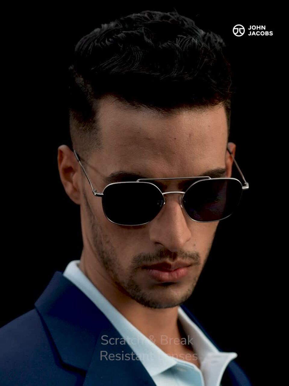 【NOśWEA　kurocap_Dlogo】 Buy John Jacobs Men Sunglasses with UV Protected Lens 136386