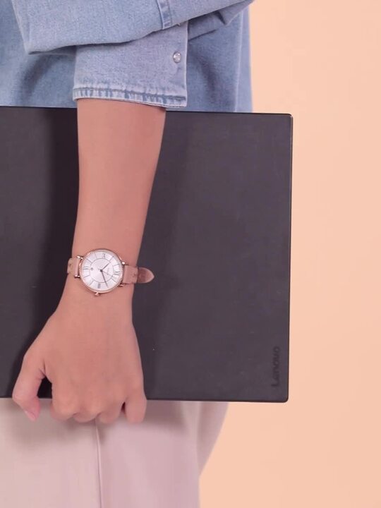 Buy Fossil Women White Dial Beige Leather Straps Analogue Watch