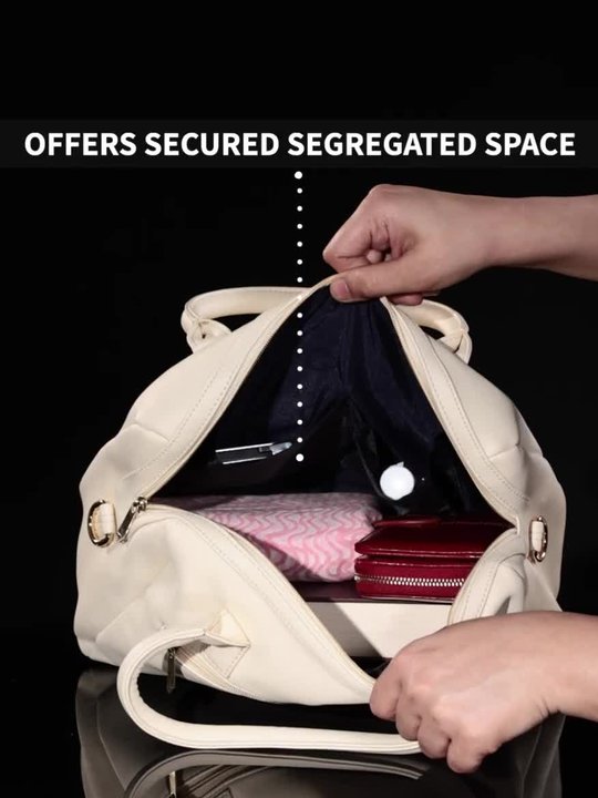 Buy Caprese Shavon Women Offwhite Medium Satchel Bag - Handbags