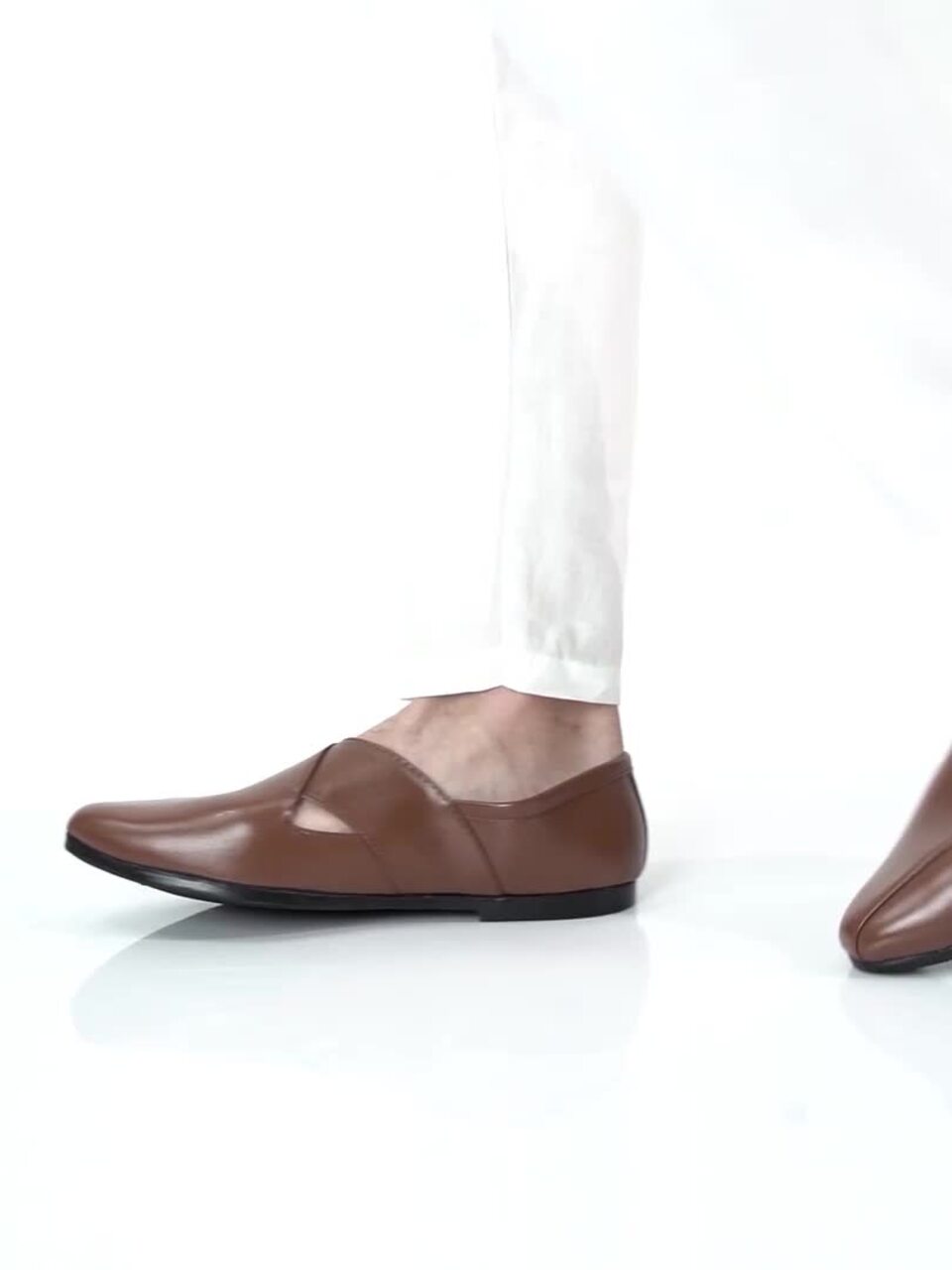 Buy FAUSTO Men Tan PU Mojaris - Casual Shoes for Men 21230594 | Myntra