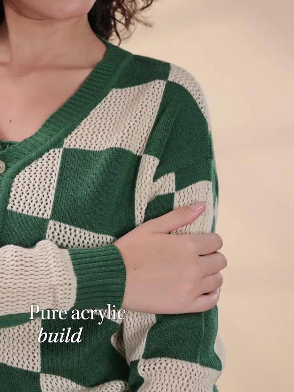 Buy The Roadster Lifestyle Co. Checked Cardigan with Tube Top