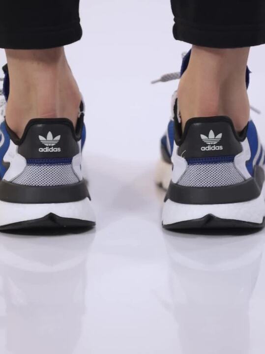 Buy ADIDAS Originals Men Blue Black Nite Jogger Colourblocked
