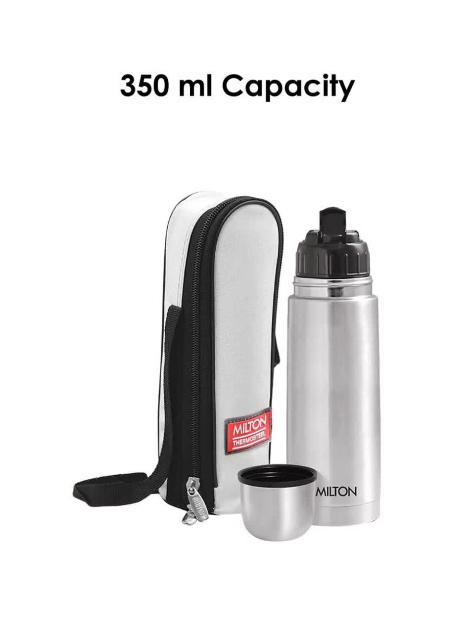 Buy Milton Flip Lid Silver Stainless Steel Double Wall Vacuum