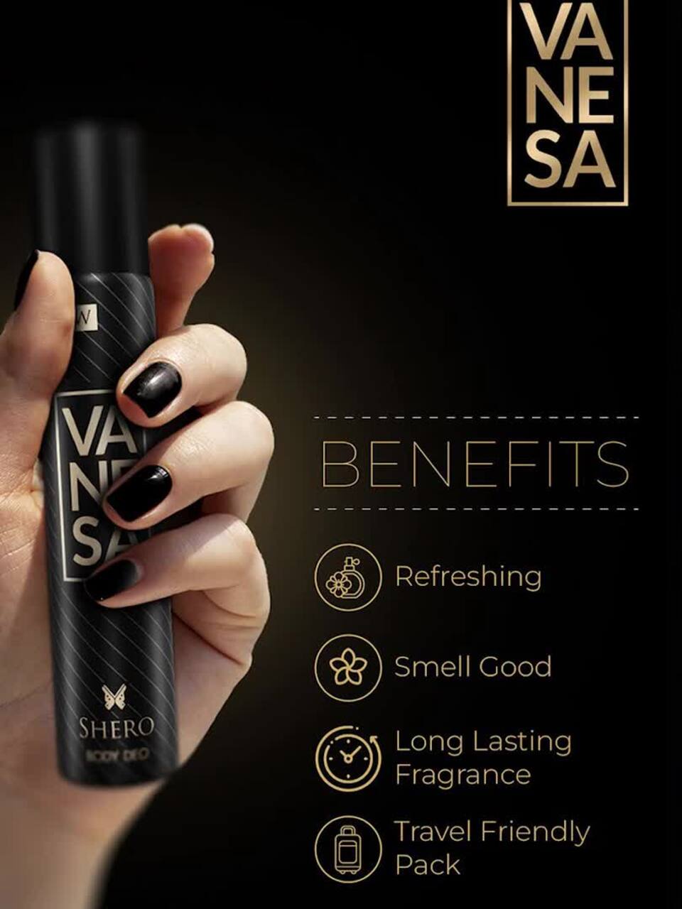 Buy Vanesa Women Set of Shero Nano Body Deodorant Spray 20 g