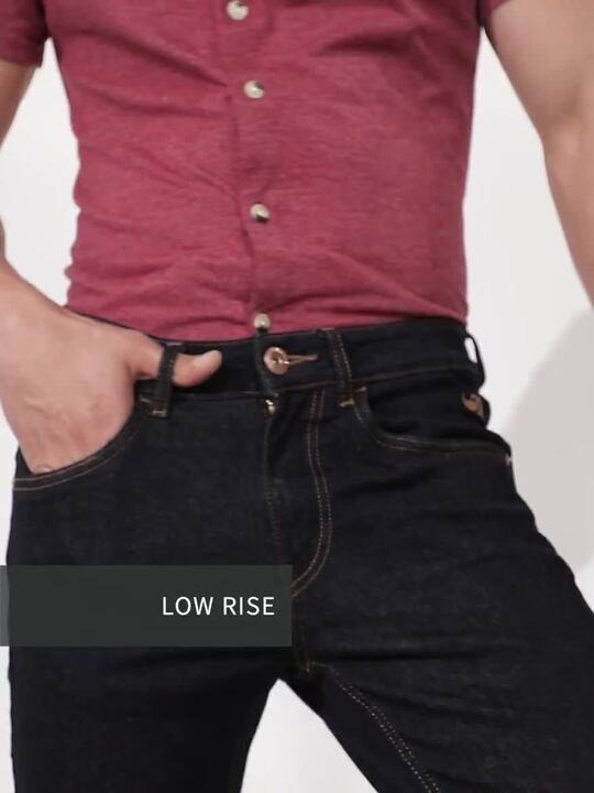 Buy Flying Machine Men Navy Blue Jackson Skinny Fit Low-Rise