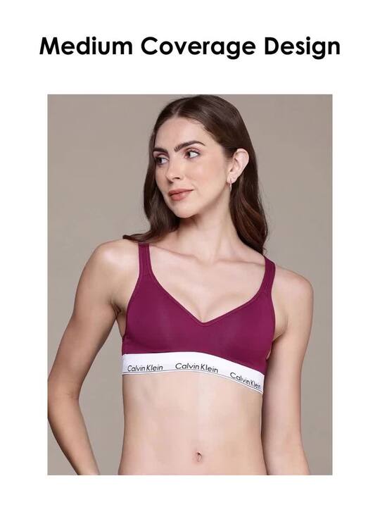 Buy Calvin Klein Underwear Medium Coverage Lightly Padded Bra
