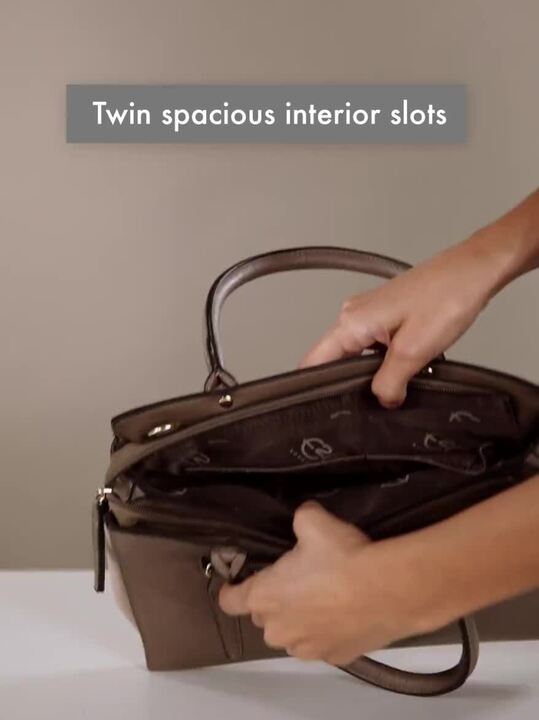 Buy E2O Brown Textured Handheld Bag Handbags for Women 10156347