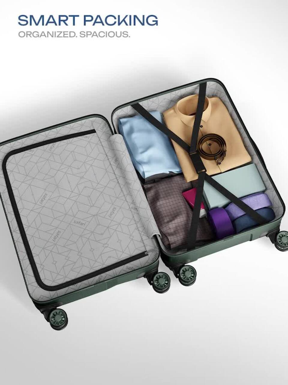 Buy Safari Zuno Textured Hard-Sided Medium Trolley Bag - Trolley
