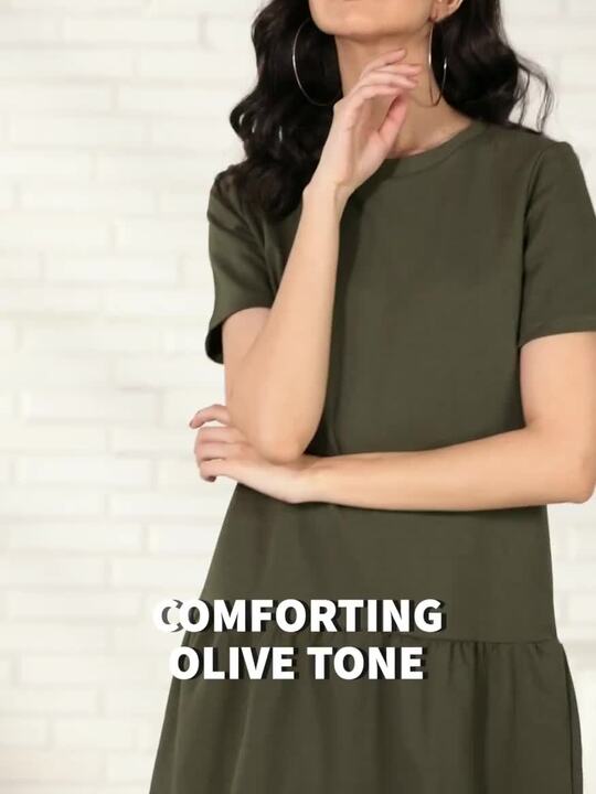 Buy Trendyol Olive Green Solid Drop-Waist Dress - Dresses for Women 17800944 | Myntra Buy Trendyol Olive Green Solid Drop-Waist Dress - Dresses for Women 17800944 | Myntra