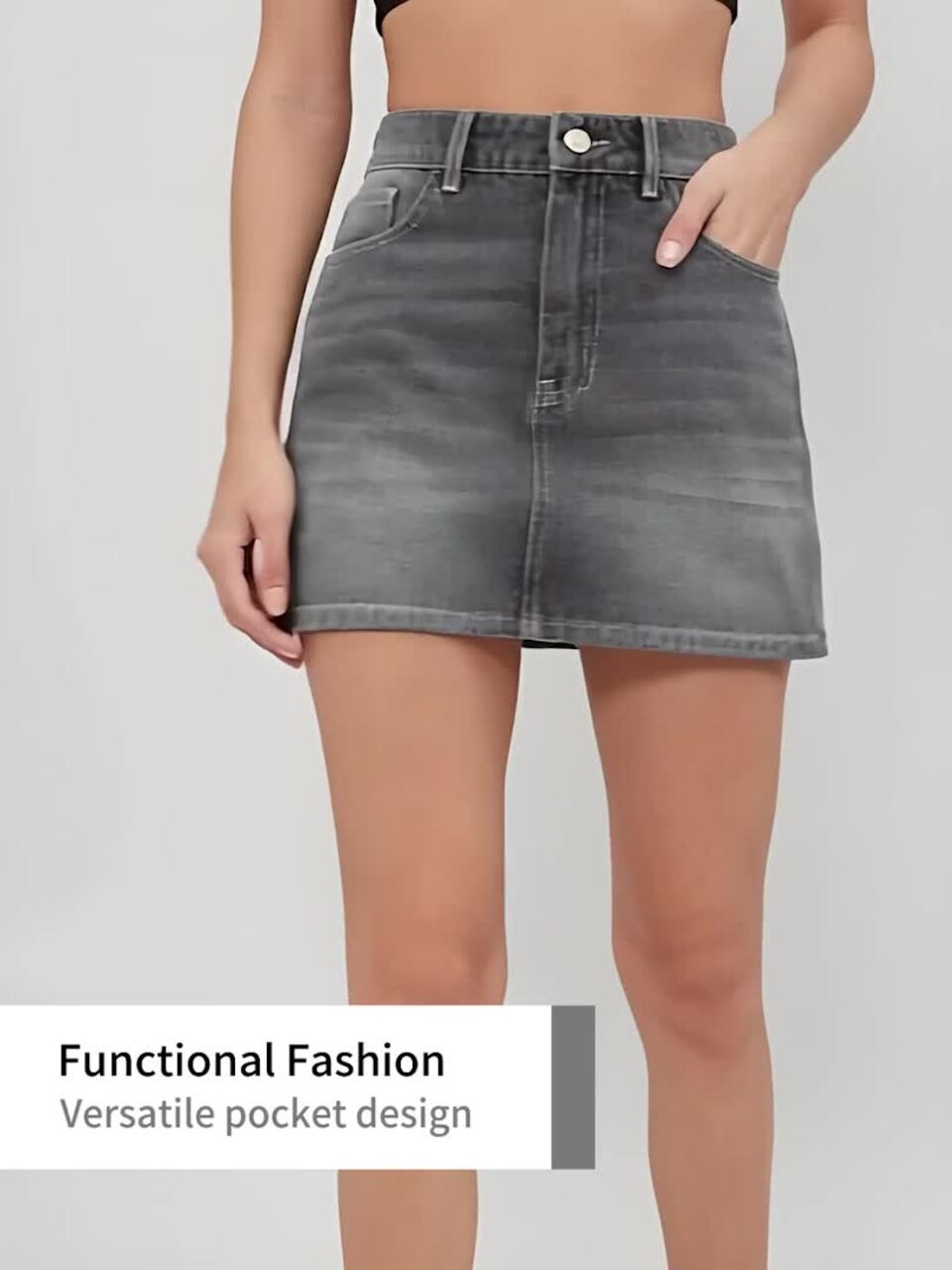 Buy Kotty Denim Straight Mini Skirt Skirts for Women 25002444