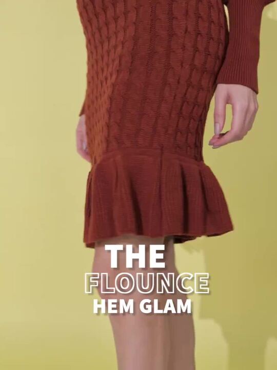 Buy Roadster Bright Rust Orange Fascination Infatuation Cable Knit