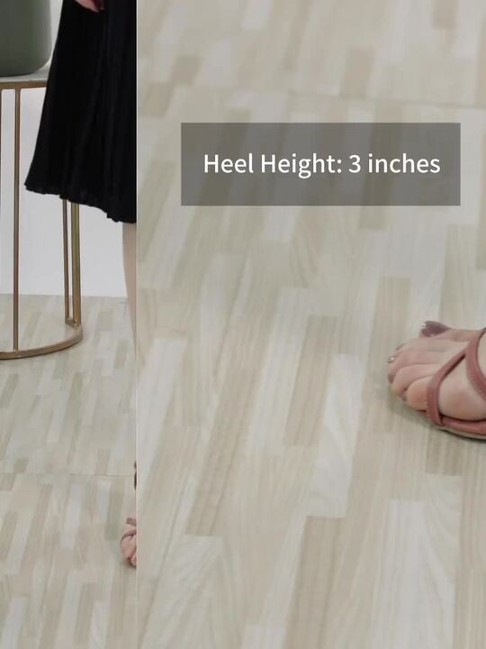 dusty rose block heels