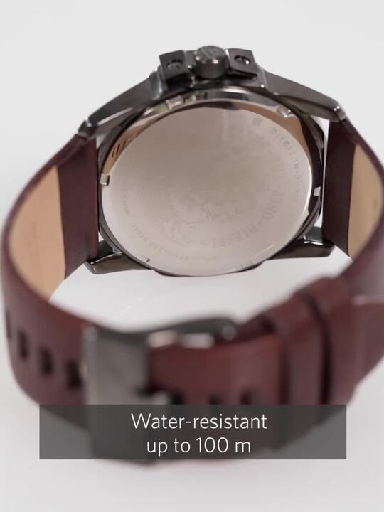 Diesel Cinturino Di Ricambio Originale DZ 1618 In Pelle | 28 Mm, Marrone, Con Barrette A Molla, Per Orologi Uomo