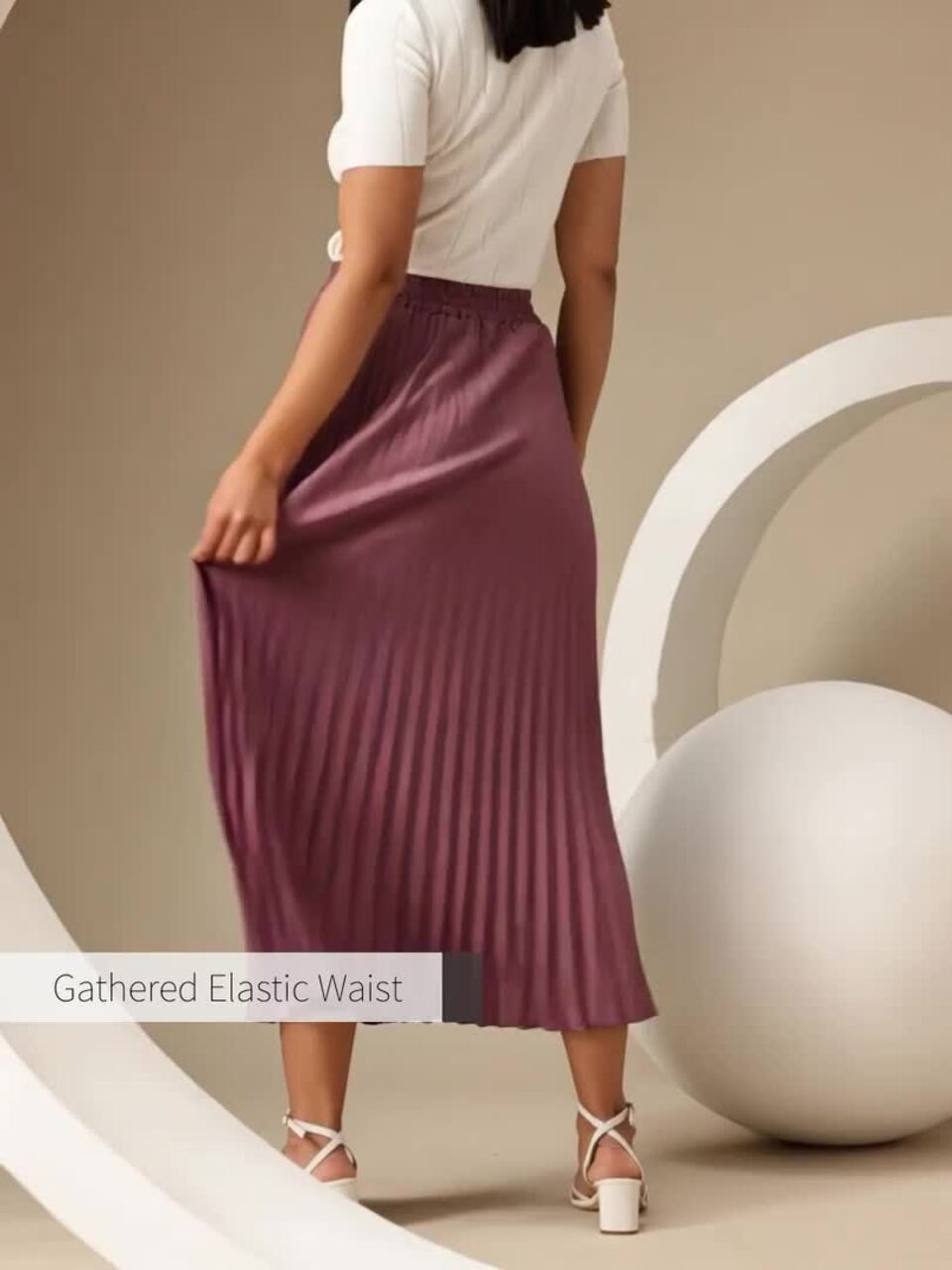Buy Chemistry Women Accordion Pleated Maxi Skirt - Skirts for