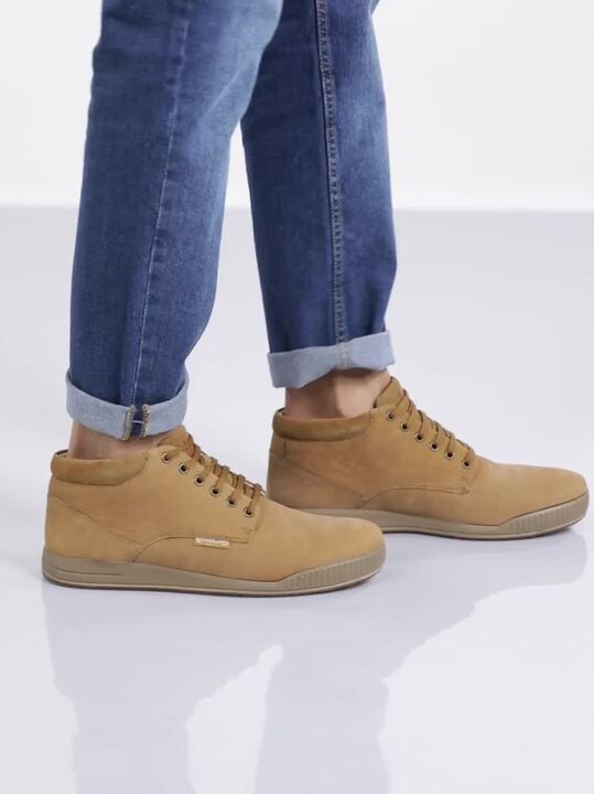 Brown Woodland Shoes India Buy Woodland Men Brown Leather Sneakers