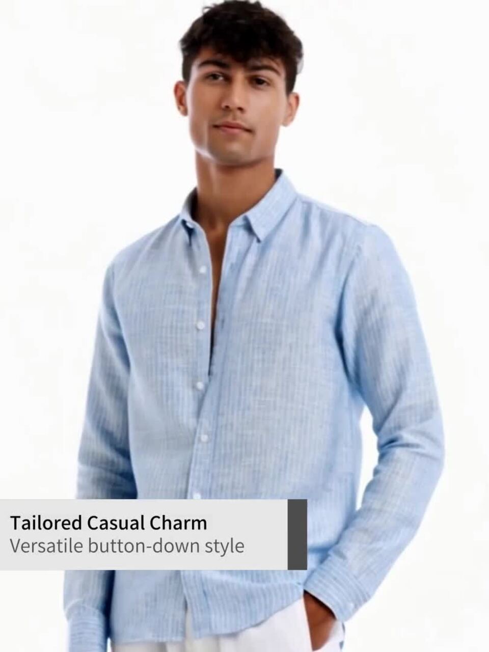 Buy Banana Club Classic Vertical Stripes Button-Down Collar